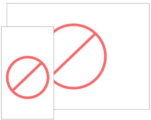 red cross representing failed project