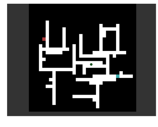 Maze generator screenshot, desktop view